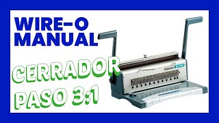 📒 Encuadernadora manual de wireo PMA S303 con ANULADOR DE PUNZONES Y cerrador [upl. by Goldarina222]