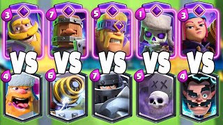 EVOLVED CARDS vs LEGENDARY CARDS  Clash Royale Challenge [upl. by Eladnor]