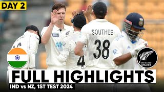 India vs New Zealand 1st Test Day 4 Highlights 2024  IND vs NZ 1st Test Day 4 Highlights 2024 [upl. by Filahk]