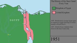 The History of the Suez Canal Every Year [upl. by Zemaj]