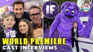 IF Movie World Premiere Cast Interviews Ryan Reynolds John Krasinski Cailey Fleming Matt Damon [upl. by Rialb912]