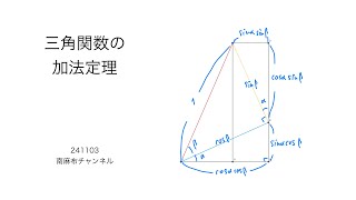 【数学2】三角関数の加法定理silent 241103 [upl. by Costin]