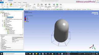 Natural frequency of prestressed cylinder explained ANSYS [upl. by Akemal]