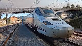 ALV S130 saliendo de la estación de Bembibre león por la vía 3 destino a Coruña [upl. by Ayot326]