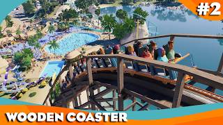 Building a wooden coaster in Planet Coaster 2 Part 2 [upl. by Htebazil]