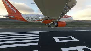 Standard Landing at Amsterdam Schiphol Airport EHAM  EasyJet A320neo FlyByWire  MSFS 2020 [upl. by Petrie]