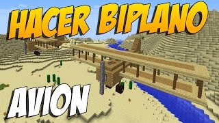 COMO HACER UN AVION BIPLANO No Vuela xD  Construccion En Minecraft [upl. by Jamal]