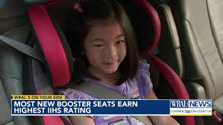 Most new car booster seats earn highest IIHS rating [upl. by Urial]