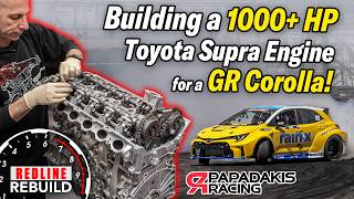 1000 Horsepower Toyota Supra BMW B58 engine BUILD with Papadakis Racings Formula Drift team [upl. by Dercy]