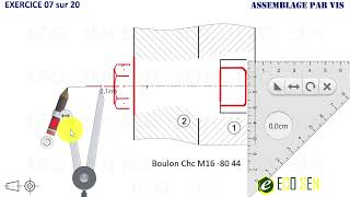 Assemblage par Vis  Exercice 07 sur 20 [upl. by Sito498]