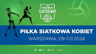 Liga Akademicka AZS  Warszawa  Piłka Siatkowa K  UW Warszawa  Uniwersytet SWPS [upl. by Ziwot606]