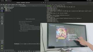 Demo Raspberry Pi 3B with Qt application [upl. by Erreipnaej550]