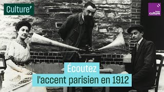 Enregistré en 1912 ce tapissier découvre son accent parisien [upl. by Ecilahs]