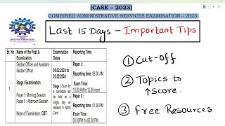 💥CSIR ASO 2023 I Last 15 Days 💥 [upl. by Suirradal466]