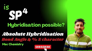 SP4 Hybridisation🧿 Absolute Hybridisation Chemical bonding8GateNetMsc Chemistry S character [upl. by Neyr]