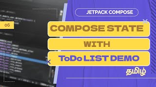 State in Jetpack Compose with Todo List Demo  Jetpack Compose for Android beginners in Tamil [upl. by Andreas]