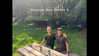 OutdoorDuo på første tur i Shelter  Koutrup Skov Shelter 2 [upl. by Trilbie]