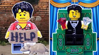 From Homeless to Millionaire in Lego [upl. by Eelinej]