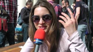 Interview with Martina Bárta from the Czech Republic  Eurovision in Concert Amsterdam 2017 [upl. by Sibelle]