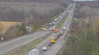 Thruway accident kills maintenance worker [upl. by Lyrak875]