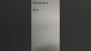 Divisibility Rules for 4 maths [upl. by Isidor]