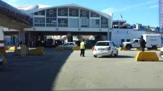 Tangier Morocco border from Tafifa Spain by Ferry  20140124 [upl. by Lyrej349]