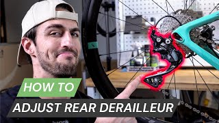 Rear Derailleur Adjustment amp Indexing  The Secret To Perfect Bike Gear Shifting [upl. by Brina40]