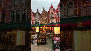 BRUGES CHRISTMAS Christmas Markets in Bruges Belgium 🎄🇧🇪🎄🇧🇪 shorts [upl. by Suolhcin]