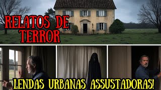 2 Lendas Urbanas de Terror A História do Retrato Amaldiçoado e do Homem Sombrio do Interior [upl. by Leacim]