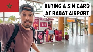 Buying a Sim Card at Rabat Airport [upl. by Aleuname]