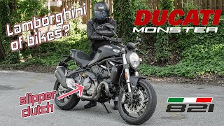 The DoItAll Ducati  2019 Ducati MONSTER 821 Review [upl. by Severn]