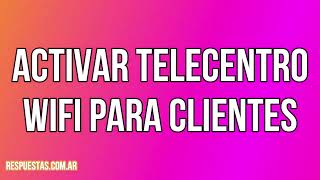 ¿Cómo hacer para tener WiFi de Telecentro en la calle Gratis [upl. by Dennie517]