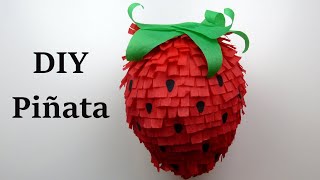 Strawberry Piñata DIY Piñata [upl. by Olli]