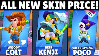 All New Skin Prices Predictions toystory PopPennyGiveaway brawlstars [upl. by Treulich]