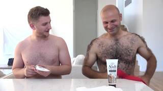 Real Men Real Hair Taking it Off How to Use Nads For Men Hair Removal Cream [upl. by Born]