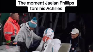 The Moment Jaelan Phillips COMPLETELY Ruptured his Achilles [upl. by Bigod]