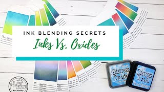 Ink Blending Secrets  Distress Ink vs Distress Oxide [upl. by Jeth]