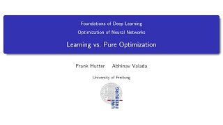 0401 Learning vs Pure Optimization [upl. by Bradly99]