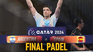 ARGENTINA vs SPAIN  FINAL PADEL CHAMPIONSHIPS QATAR 2024 [upl. by Aihsiek107]