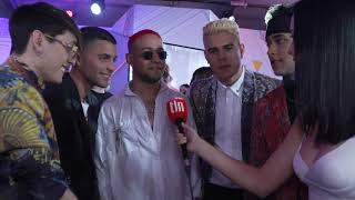 CNCO talk Backstreet Boys and new music  Latin Billboards 2019 Red Carpet [upl. by Bohlen596]