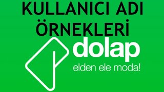 Dolap Uygulaması Kullanıcı Adı Örnekleri [upl. by Penland]