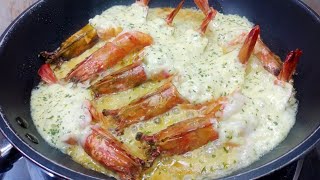 ANG SARAP NITO NO OVEN NEEDED KAWALI LANG SAPAT NA SIMPLE AND EASY CHEESY SHRIMP [upl. by Euqirdor582]