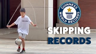 Kids broke WORLD RECORDS by skipping  Guinness World Records [upl. by Ellohcin748]