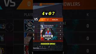 SUDIP SARKAR VS HAKSON PRO GAMING💀1VS4 AGAINST HaksonProGaming SQUAD 🔥freefire shorts trending [upl. by Hardan562]