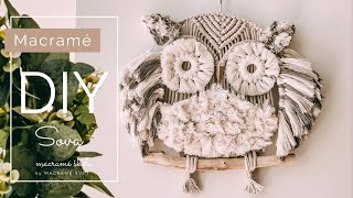 DIY jednoduchá Macramé SOVA by MACRAMÉ SVĚT [upl. by Colinson]