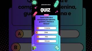 Quiz de Biologia biologia quiztime [upl. by Yran]