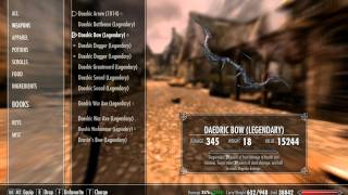 Skyrim GOD LIKE Bow 10728 damage in one hit [upl. by Adnohsal]