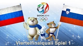 Olympia 2014 Sotchi 019  Russland  Slowenien VF Qualifikation 1 [upl. by Aliehs]