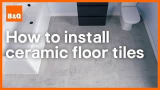 How to install ceramic floor tiles  DIY [upl. by Akina]