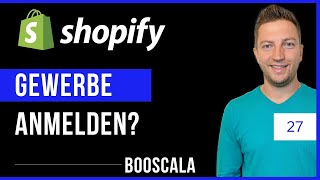 Shopify Gewerbe anmelden Gewerbeschein Shopify Ohne Gewerbe durchstarten Zuerst Geld verdienen [upl. by Adelaide]